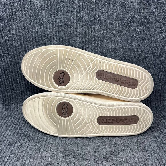 Coach Clip Low Top Lace Up Sneakers Cream White Women’s 9.5 B - Picture 6 of 8